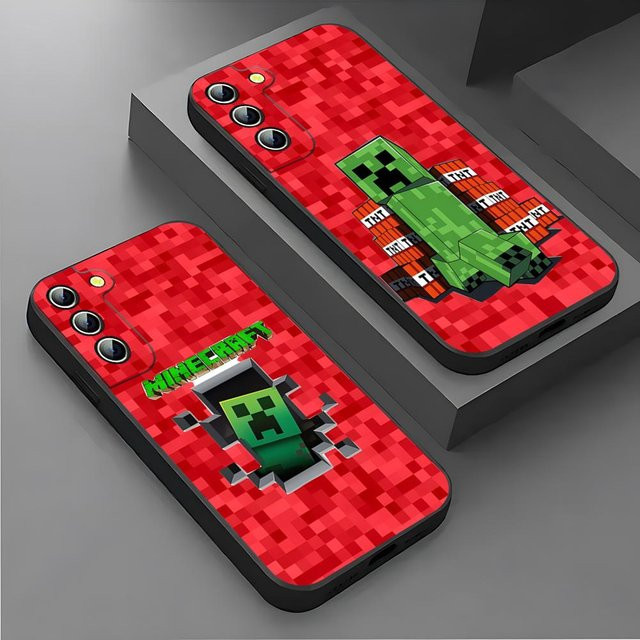 Grüne Pixel Monster Creeper Handyhülle für Samsung Galaxy S26 S25 Ultra S24 S23 S22 S21 S20 und weitere Modelle als Rückseiten-Cover - Bild 1