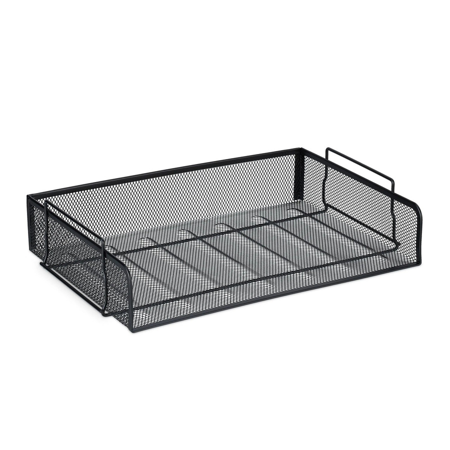 Relaxdays Dokumentenablage aus Stahl in Schwarz, stapelbar, B: 36 cm, T: 25 cm, H: 8,5 cm - Bild 2