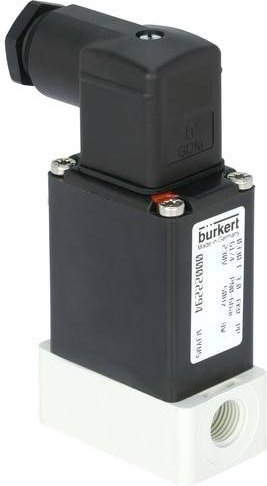 Bürkert Direktgesteuertes Ventil 88496 0124 in Schwarz, 24 V/AC, G 1/4 Muffe, Nennweite 3mm - Bild 1