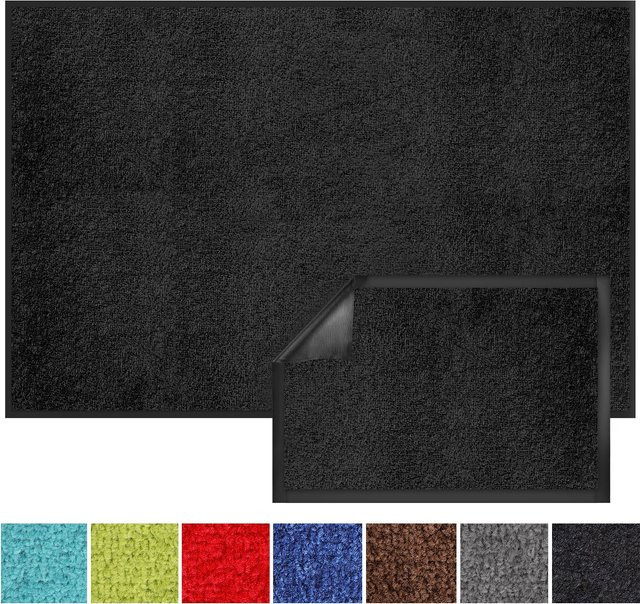 Karat Schmutzfangmatte Monochrom Schwarz aus Polypropylen - Bild 1