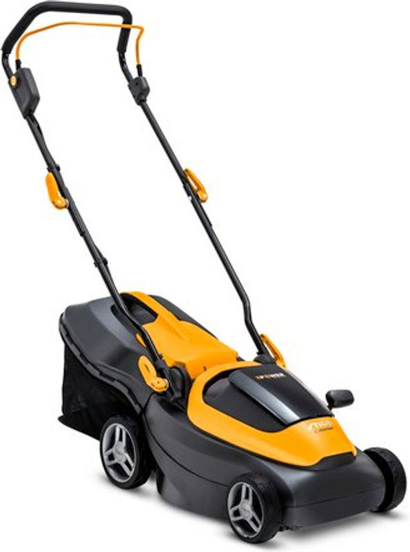 Stiga ePower Collector 136e Akku-Rasenmäher in Gelb mit 2x 20 V Akku, Doppelladegerät und einer Schnittbreite von 34 cm - Bild 2