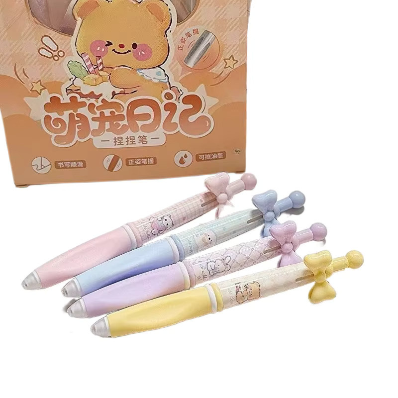 Kawai Lovely Kaba Bear Radierbarer Gel-Stift im niedlichen Haustier-Design, Mehrfarbig - Bild 2
