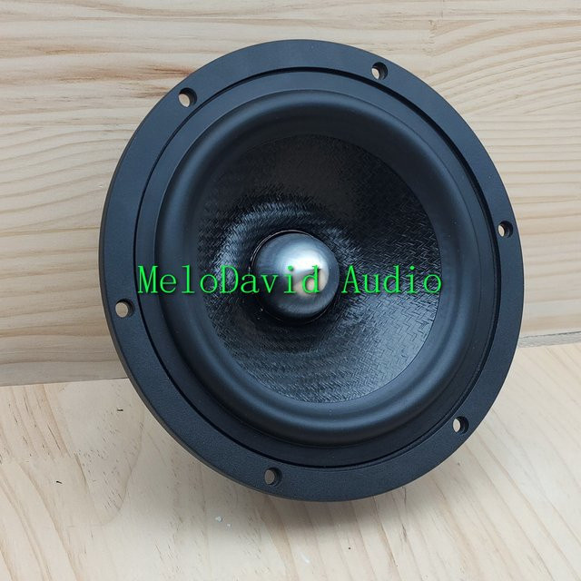 MeloDavid Audio SPP7 7-Zoll Midbass-Tieftöner aus Polypropylen-Gewebekonus, 2 Stück, Schwarz - Bild 1