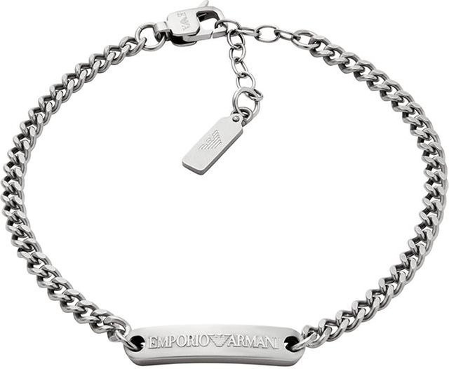 Emporio Armani Edelstahlarmband, Silber, Herren - Bild 1