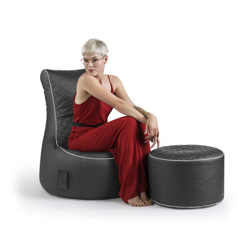 Sitting Point Sitzsack DotCom MODO TAP in Anthrazit und Schwarz, Durchmesser: 50 cm - Bild 2