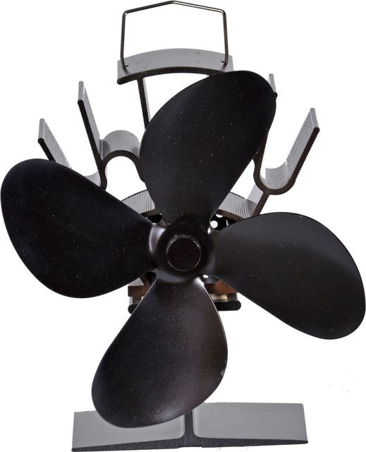 Firefix Kaminofen-Ventilator stromlos in Schwarz - Bild 1
