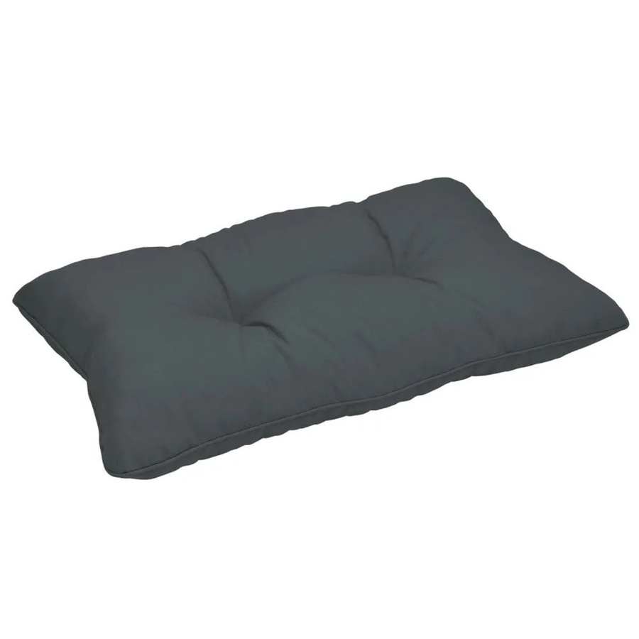 Beautissu Xluna Loungekissen Rücken Graphitgrau B: 70 cm, H: 40 cm, T: 12 cm - Bild 2