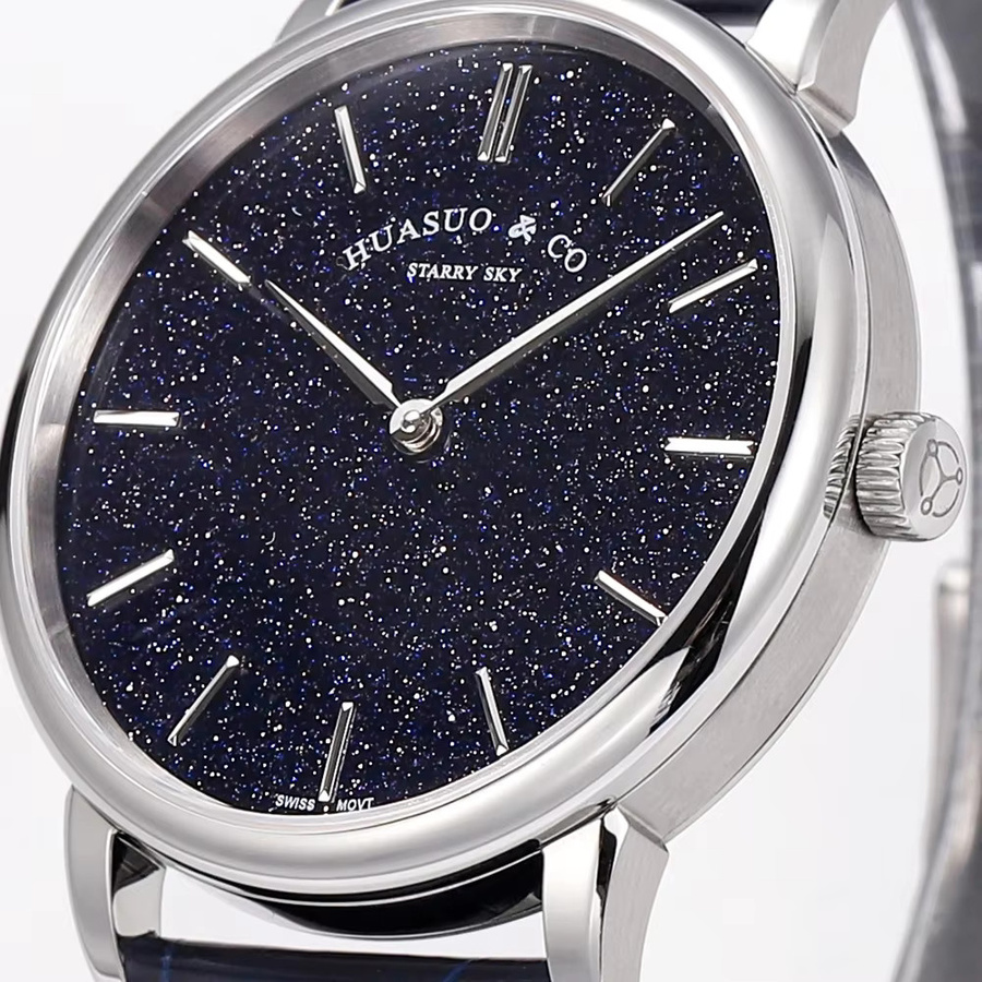 HUASUO Armbanduhr, Automatik, Edelstahl, 39 mm, Blau, Herren - Bild 3