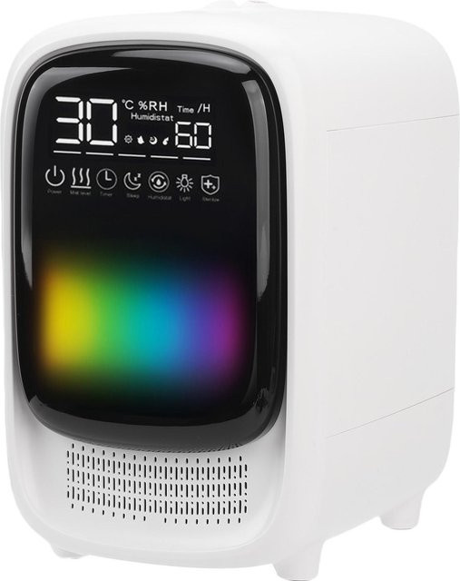 Aimo 4 in 1 Luftbefeuchter mit Bluetooth-Lautsprecher, Aroma-Diffusor und buntem LED-Licht, Weiß, 3,5 l - Bild 1