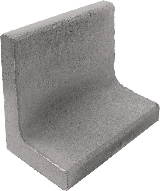 Diephaus L-Stein unbewehrt aus Beton in Grau B/T/H: 40 x 40 x 30 cm, Höhe: 7 cm - Bild 1