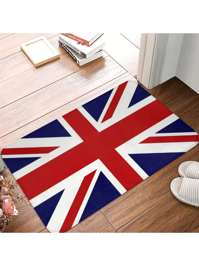 VIKAMA Union Jack Fußmatte, rutschfester und saugfähiger Teppich in Rot, Blau und Weiß, B/T: 60,0 x 40,0 cm - Bild 6