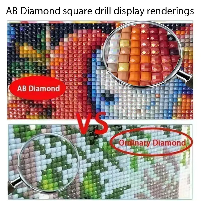 5D DIY Diamantmalerei Entspannte Oma Motiv als Kreuzstich-Strass-Stickerei in Multicolour - Bild 1