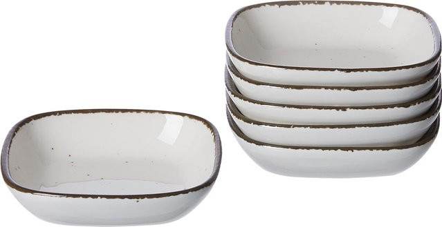 Ritzenhoff & Breker Dipschalen-Set Casa aus Keramik in Weiß, 6er Set, Durchmesser: 10 cm - Bild 1