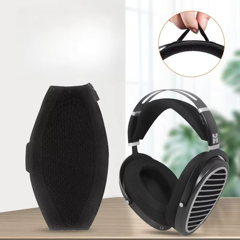 HIFIMAN Universelle Kopfhörer-Kopfbügelabdeckung mit Klettverschluss für ANANDA-BT in Schwarz - Bild 2