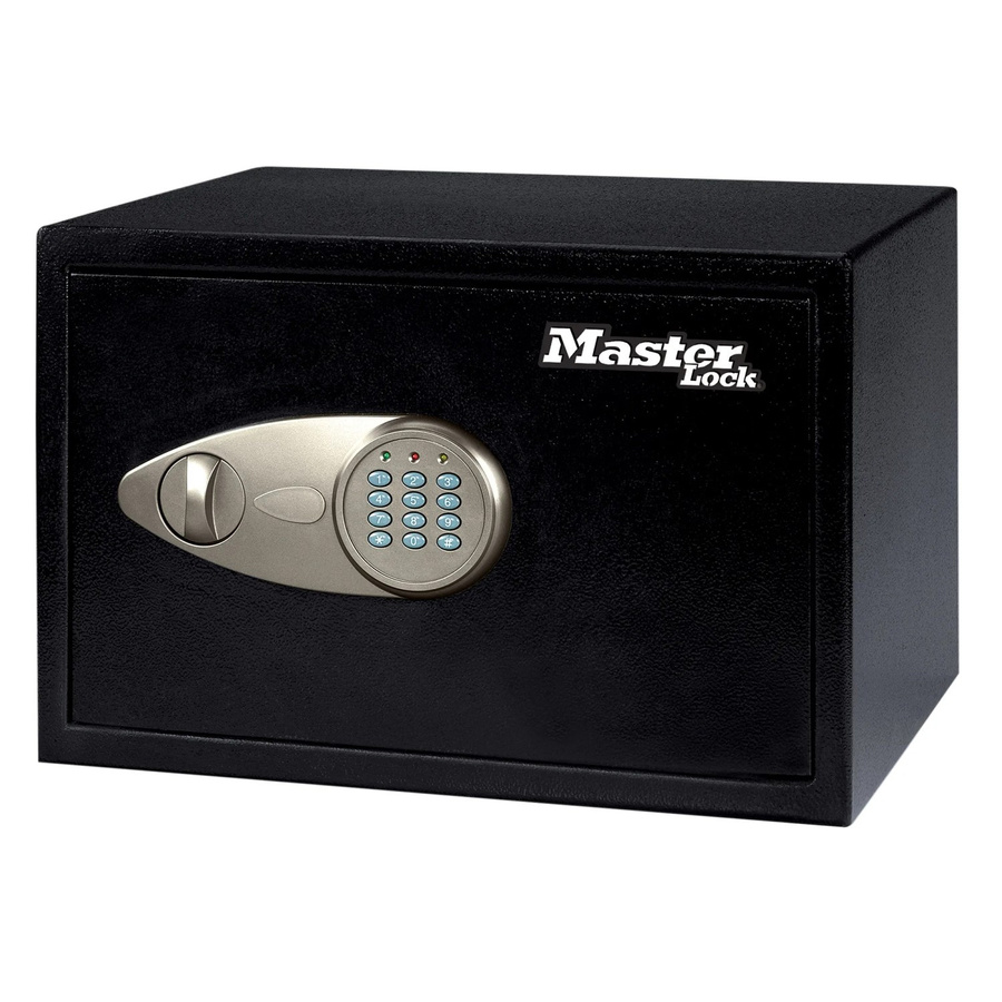Master Lock Digitaler Tresor X055ML mit Zahlenschloss und Schlüsselschloss in Schwarz, 16 Liter - Bild 2