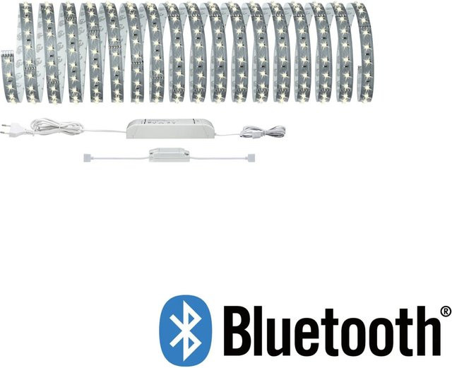 Paulmann MaxLED 500 Smart Home Basis-Set LED-Lichterkette in Silber und Weiß, 10 m, 53,5 W, Warmweiß, dimmbar mit Bluetooth und Controller - Bild 1