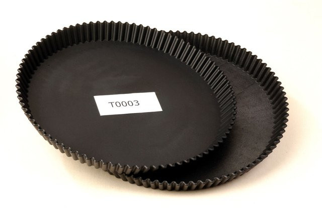 Scaritech Küchenform Tart Tin aus Silikon, Schwarz, Rund, Durchmesser: 28 cm, 5er Pack - Bild 1