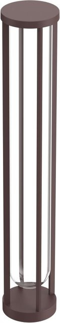 Flos In Vitro Bollard Pollerleuchte aus Aluminium und Glas in Braun mit dimmbarer LED - Bild 1