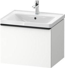 Duravit Waschtischunterschrank D-Neo Wandmontage, schwarz/weiß, B: 58,4 cm, T: 45,2 cm, H: 44,0 cm - Bild 1