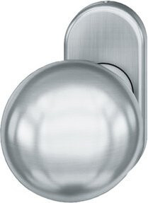 FSB Rahmentür-Knopf 07 0802 aus Edelstahl in Silber, 4-Kant, 8mm, fest/drehbar - Bild 1