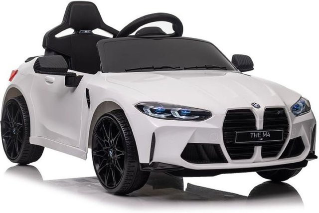 ES-Toys BMW M4 Elektroauto mit EVA-Reifen weiß - Bild 1