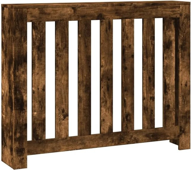 vidaXL Heizkörperverkleidung in Räuchereiche mit Latten-Design, B/T/H: 104 x 20 x 82 cm - Bild 1