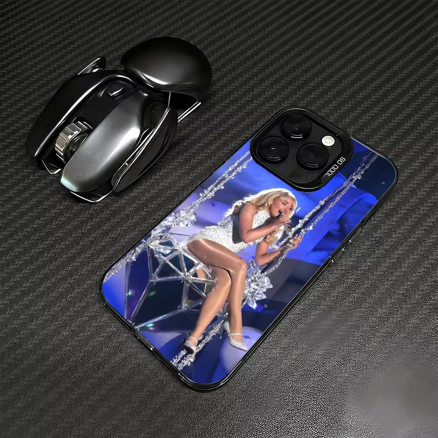 Singer S Sabrina Carpenter Handyhülle Aurora TPU für iPhone 11 bis 17 Pro Max in Multicolour, stoßfeste und stylische Schutzhülle - Bild 4