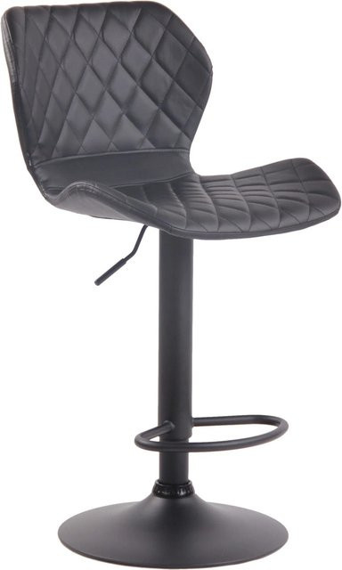 CLP Barhocker Cork moderner Barstuhl aus Kunstleder in Schwarz mit 360 Grad Drehsitz - Bild 1