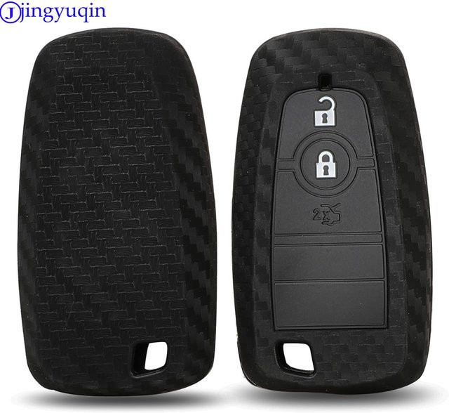Jingyuqin Schutzhülle für Autoschlüssel mit 3 Tasten in Schwarz für Ford Mondeo Mustang Fusion F-250 F-350 F-450 F-550 2017 - Bild 1