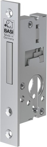 BASI Einsteck-Riegelschloss ES 987 in Silber mit PZ-Lochung, Dornmaß 40 mm und 1-touriger Schließung, Modell 9870-4020 - Bild 1