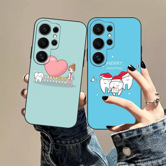 Handyhülle mit Zahnarzt-Zahn-Design für Samsung Galaxy S24 FE, S23, S22, S21, S20, S22 Ultra, S23 Ultra, S24 Ultra und S20 Lite in Multicolour - Bild 1
