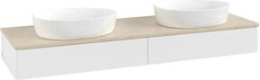 V&B Waschtischunterschrank Antao mit Beleuchtung, Farbe Weiß, B/T: 160 x 50 cm - Bild 1