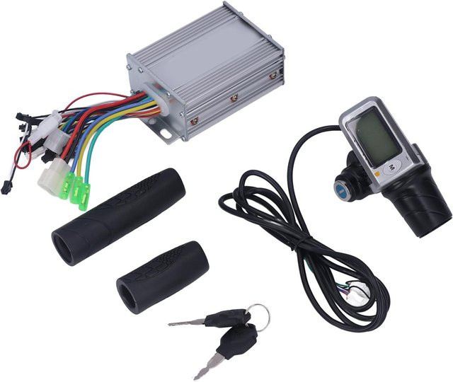 Igeteck Elektrofahrrad Controller Kit 36V 48V 450W mit bürstenlosem Motor, LCD Display und Gasgriff in Grau - Bild 1