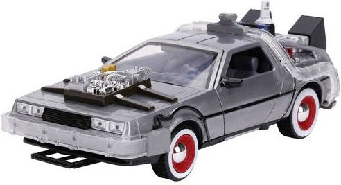 JADA TOYS Back to the Future Time Machine Modellauto aus Zinkdruckguss im Maßstab 1:24 - Bild 1