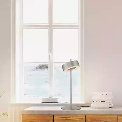 Paul Neuhaus Q-Rotate LED Tischleuchte aus Aluminium in Silber - Bild 1