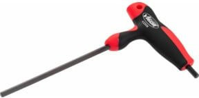 Vigour T-Griff Innen-Sechskantschraubendreher in Rot, Schlüsselweite 4mm, Klingenlänge 100mm - Bild 2