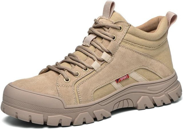Arbeitssicherheitsschuhe für Herren und Damen mit Stahlkappe und Kevlar, atmungsaktiv, Farbe: Beige, Größe: 36 - Bild 1