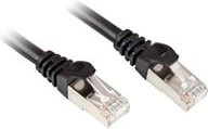 Sharkoon Patchkabel RJ45 Cat.6 SFTP Ethernet LAN in Schwarz, Länge: 0,25 m - Bild 1