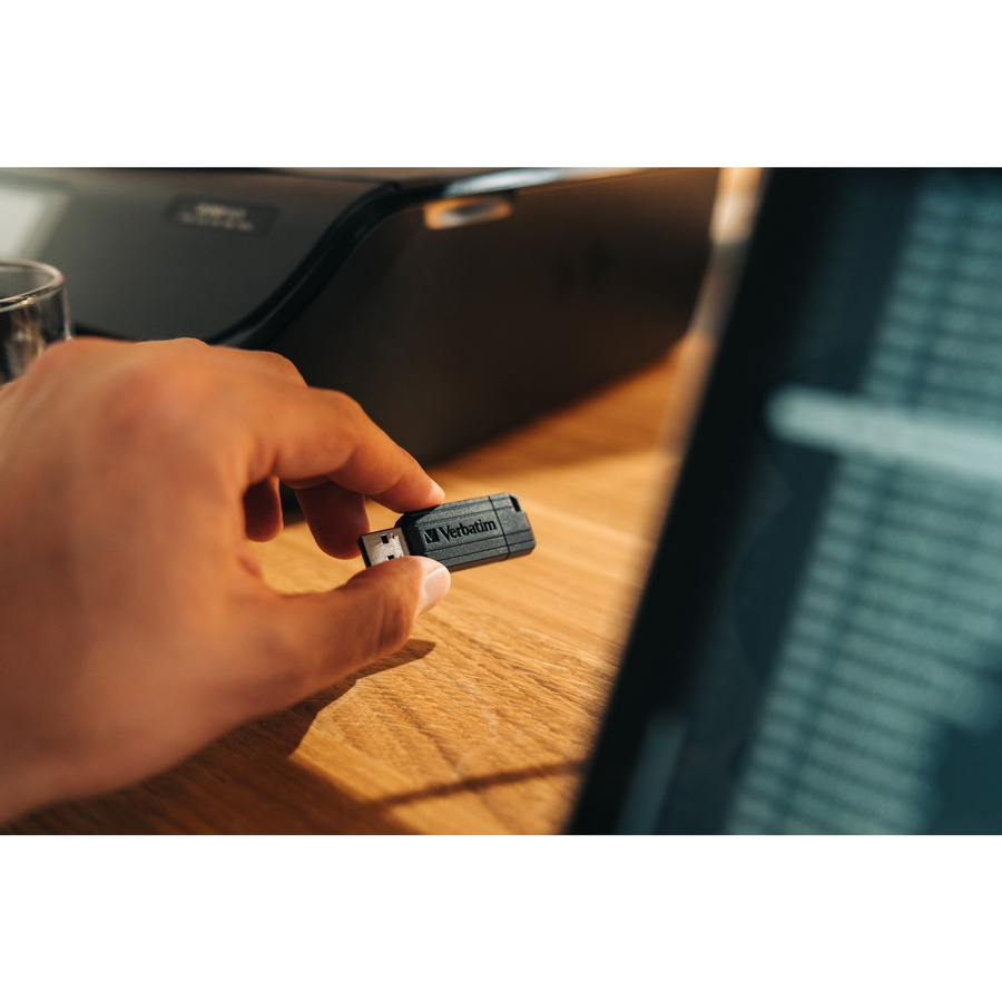 Verbatim PinStripe USB-Stick 8GB USB-A Schwarz - Bild 5
