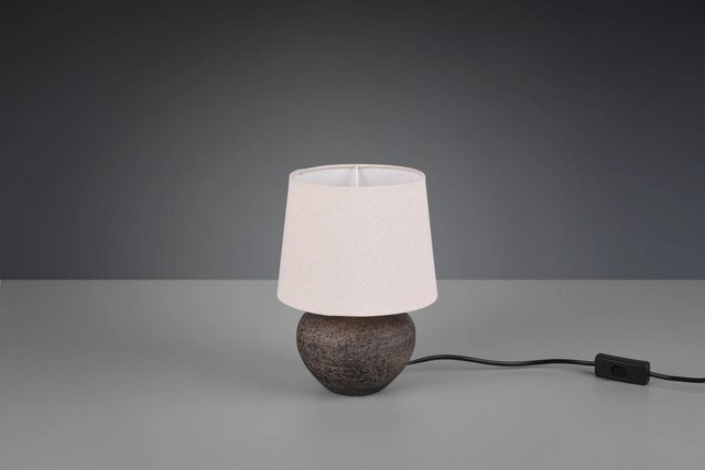 Reality Tischlampe Lou von Reality by Trio in Braun-Beige aus Keramik und Stoff - Bild 1