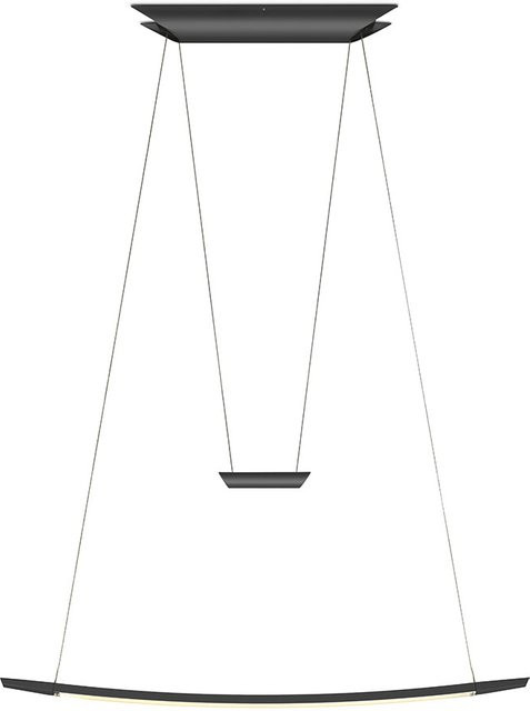 Oligo Lisgo Sky Short LED-Pendelleuchte in Schwarz Matt mit dimmbarer Warmweiß Lichtfarbe (2700K) - Bild 1