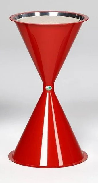 PROREGAL Klassischer Standascher aus Kunststoff für Innen und Außenbereich, Rot, H x B x T: 72,2 x 42 x 42 cm - Bild 1