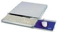 Apranet Tastatureinschub 1HE in Schwarz ohne Tastatur 20-2870-55 - Bild 1