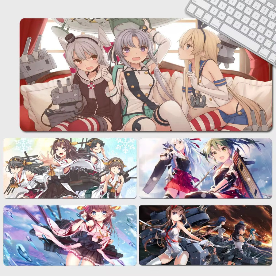 Kantai Collection Custom Skin Mauspad mit Anime Cartoon Design in Mehrfarbig für Gaming und Schreibtisch als Zubehör - Bild 5