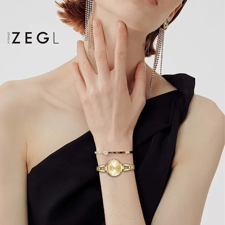 CURREN Armbanduhr Edelstahl, Quarz, Gold, Damen - Bild 2