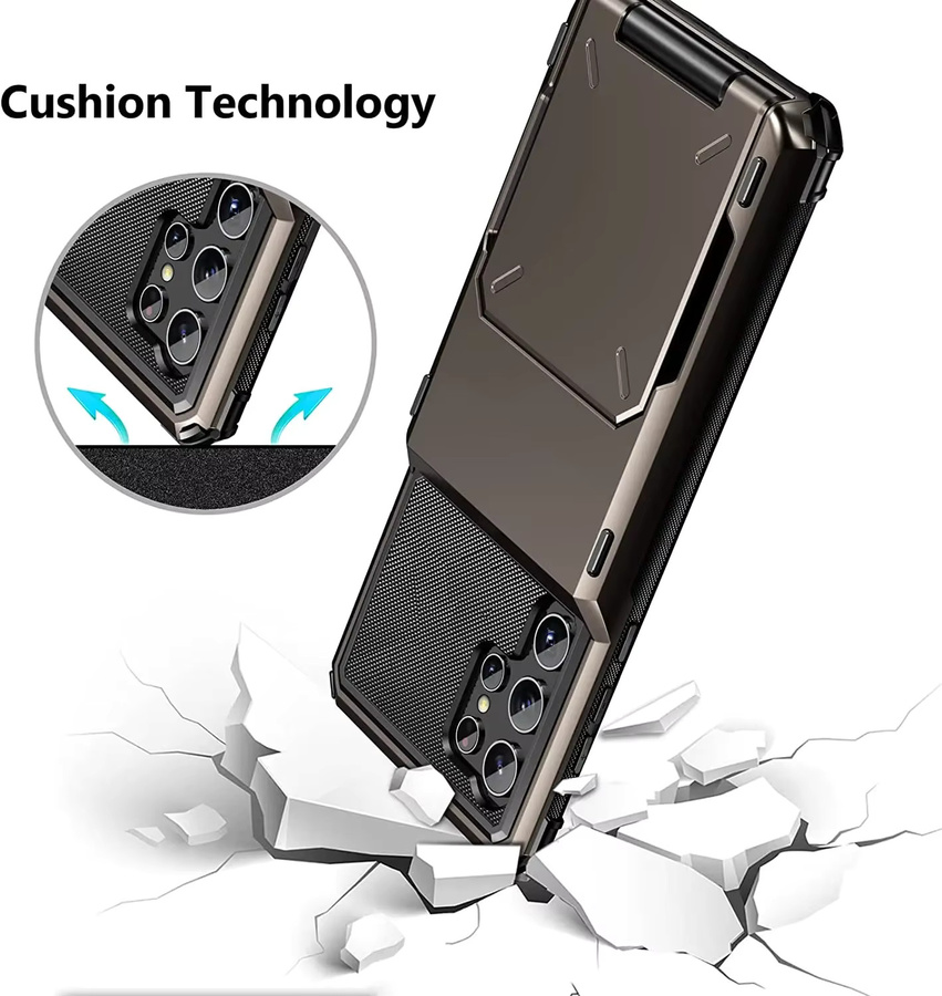 Samsung Brieftasche Flip-Cover Schutzhülle mit Kartenhalter für S25 Edge S24 S23 S22 Ultra S21 in Schwarz oder Weiß - Bild 5