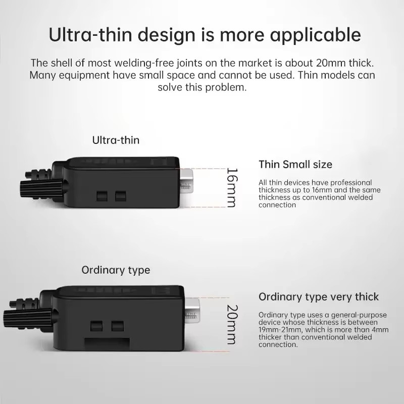 TLXT D-SUB Terminal-Stecker-Adapter Set für DB9 DB15 DB25 in Schwarz, lötfreie Breakout-Stecker für COM RS232 serielle Ports, männlich und weiblich - Bild 4