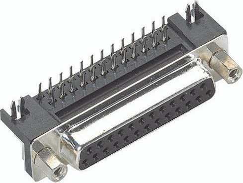 HARTING Steckverbinder 09 68 353 7611 09683537611 mit 25 Polen zum Löten in Silber - Bild 1