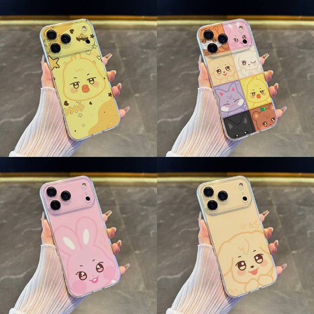 A-ANITEEZ Transparente Softcover Handyhülle für iPhone 17, 16, 15, 14, 13, 12, 11, Pro, Max, Plus, X, XS, XR, SE4, E Mini - Bild 1