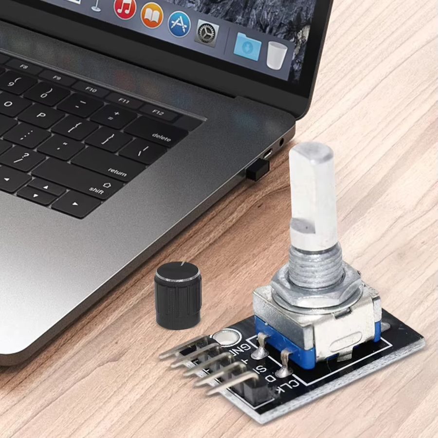 ATUOTIN HW-040 360 Grad Drehgeber Modul mit Knopfkappe und Ziegel Sensor Entwicklungsplatine 5V - Bild 2